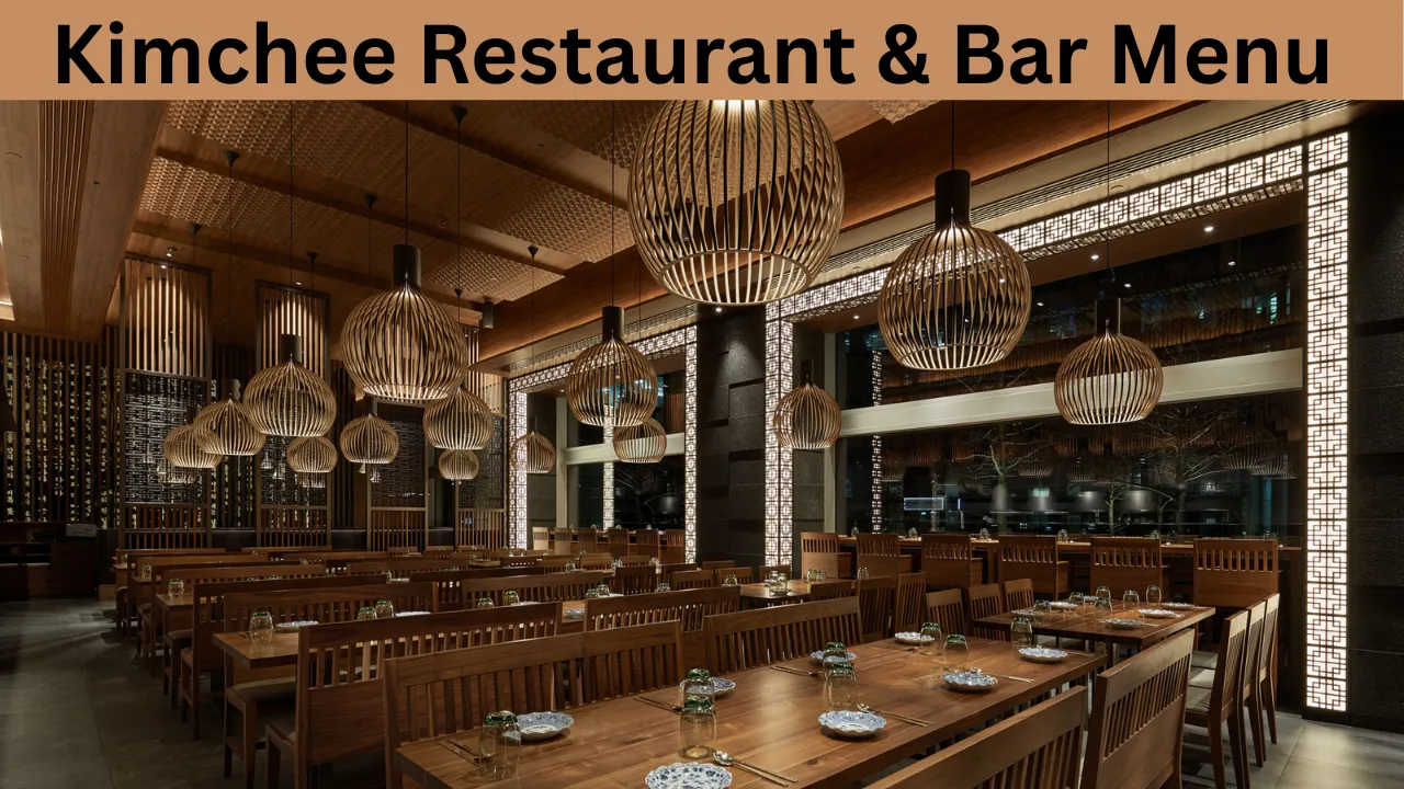 Kimchee Restaurant & Bar Menu