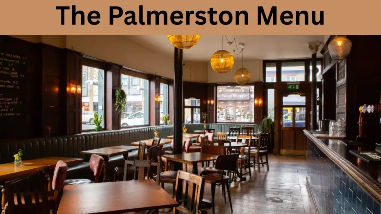 The Palmerston Menu