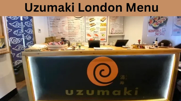 Uzumaki London Menu