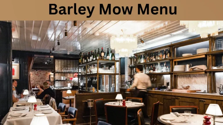 Barley Mow Menu