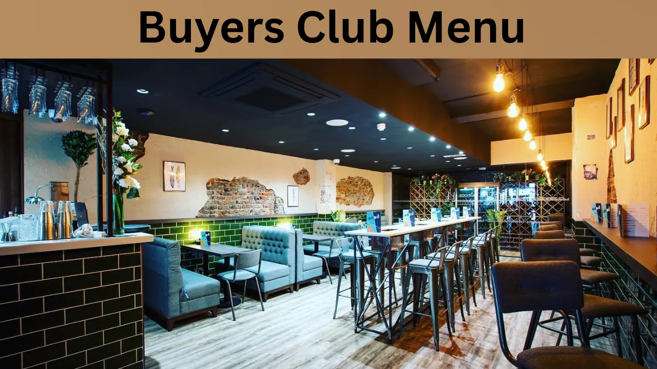 Buyers Club Menu