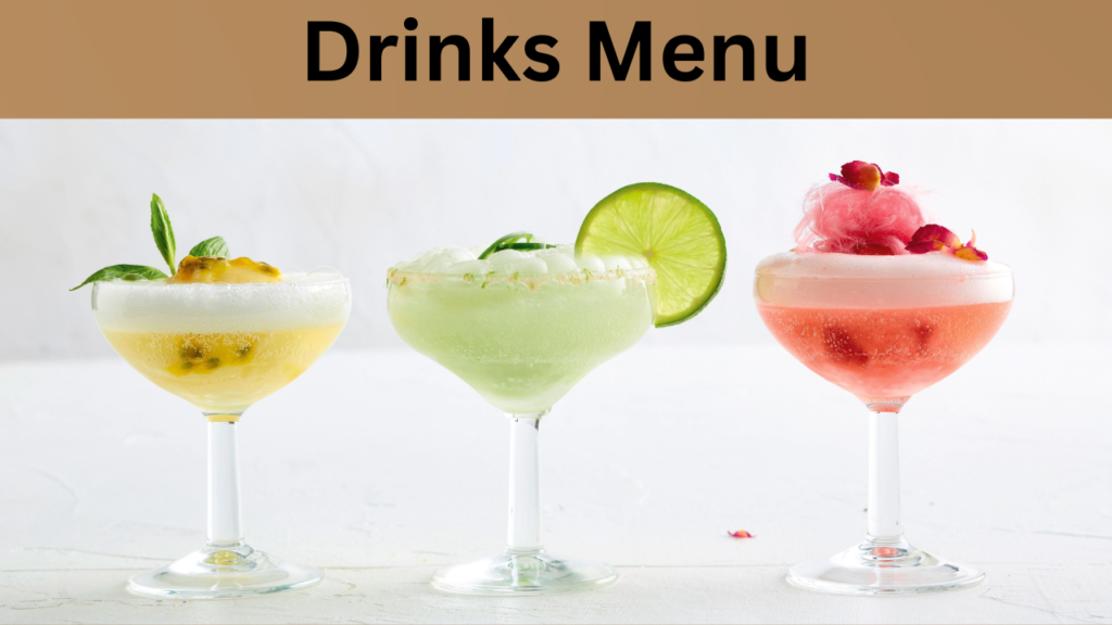 Drinks Menu