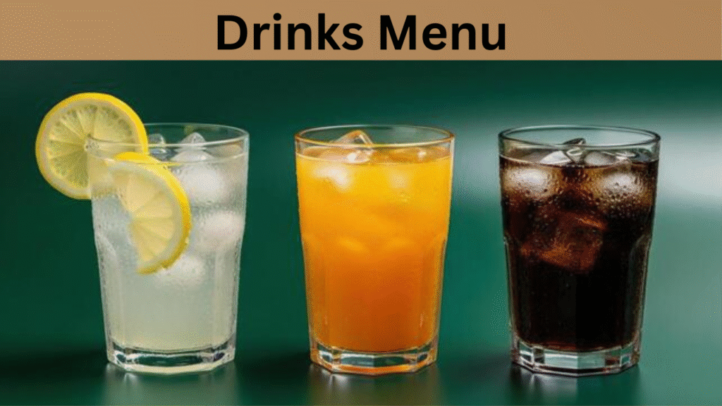 Drinks Menu