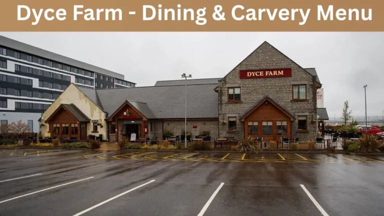 Dyce Farm - Dining & Carvery Menu