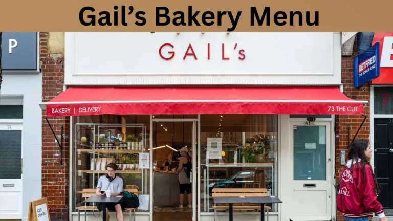 Gail’s Bakery Menu
