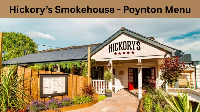 Hickory’s Smokehouse - Poynton Menu