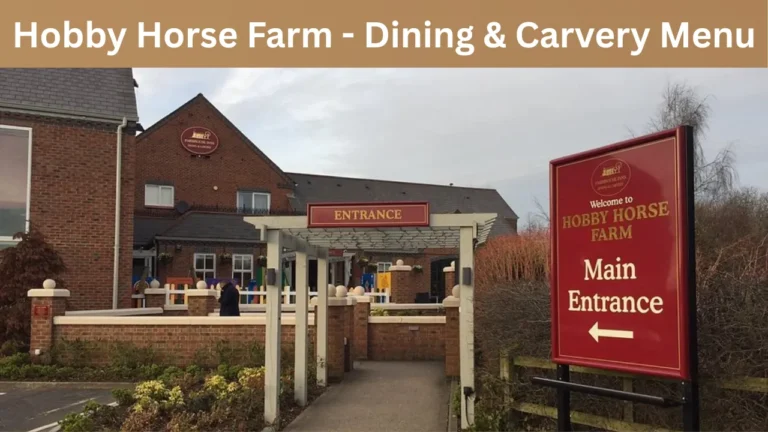 Hobby Horse Farm - Dining & Carvery Menu