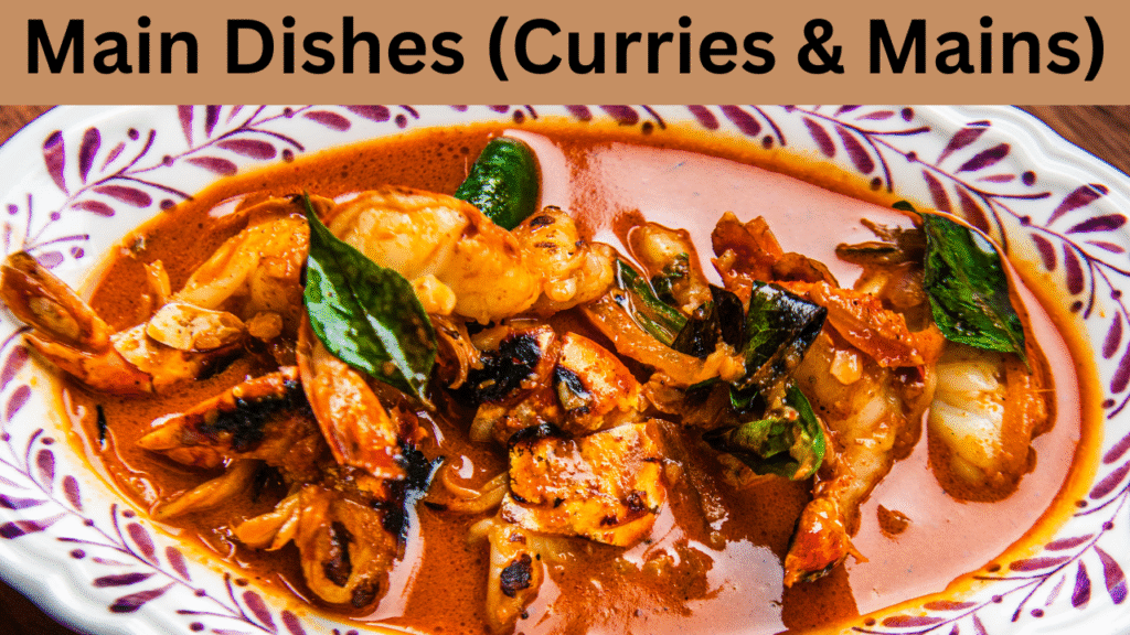 Main Dishes (Curries & Mains)