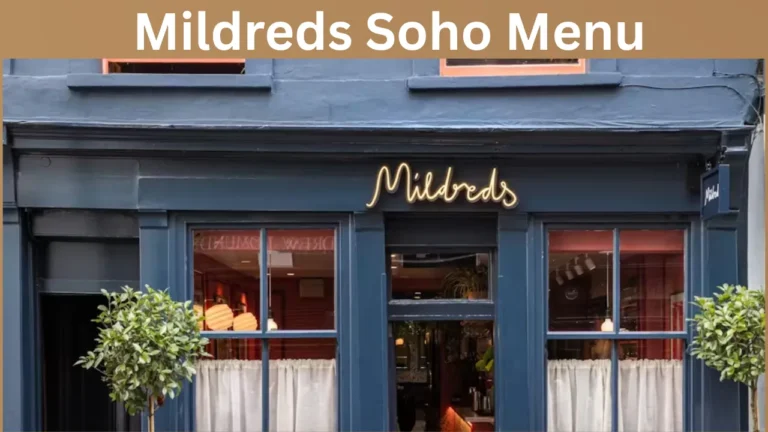 Mildreds Soho Menu