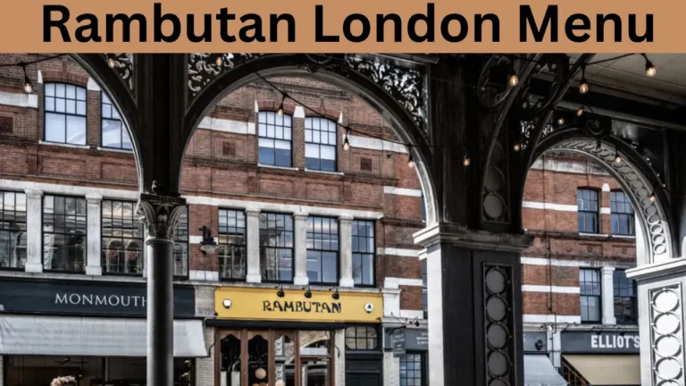 Rambutan London Menu