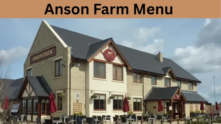 Anson Farm Menu