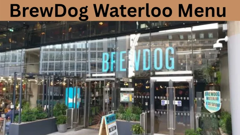 BrewDog Waterloo Menu