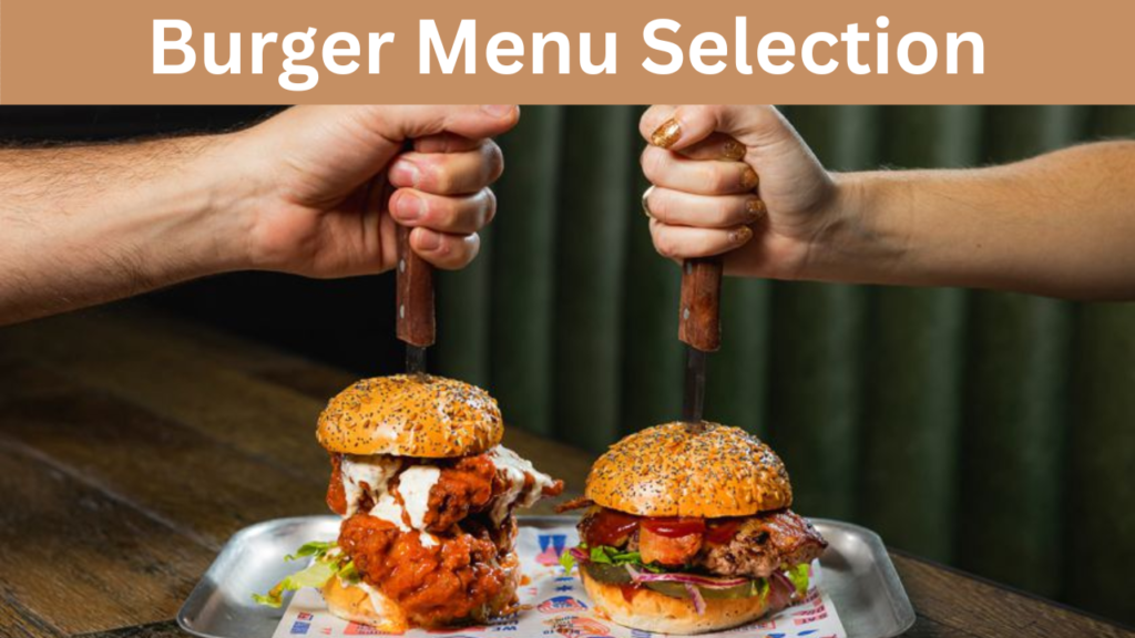 Burger Menu Selection