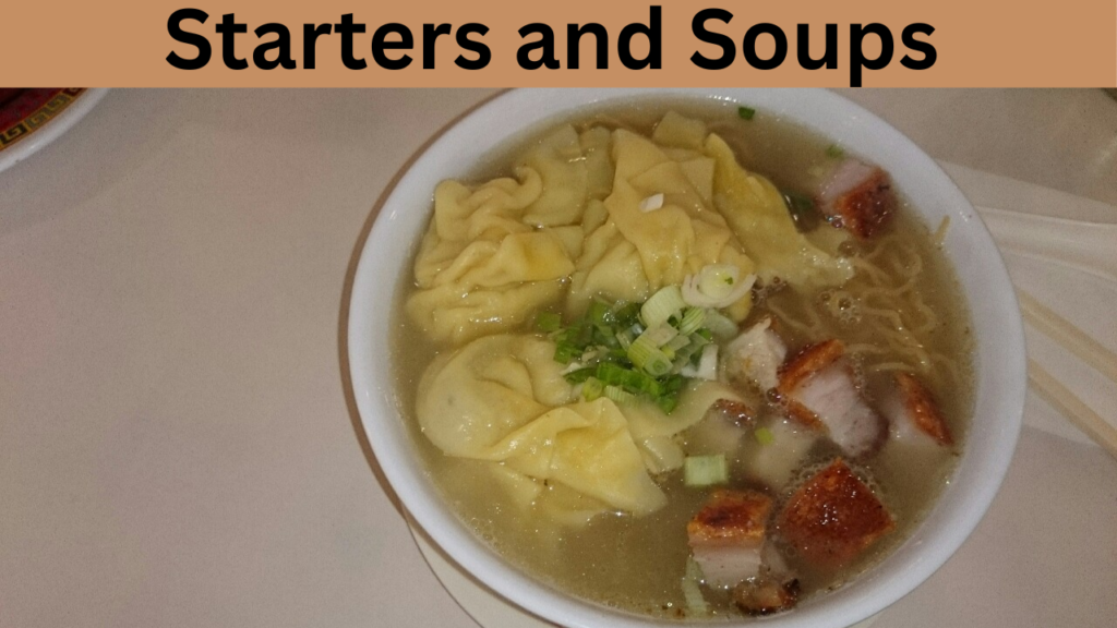 Starters and Soups