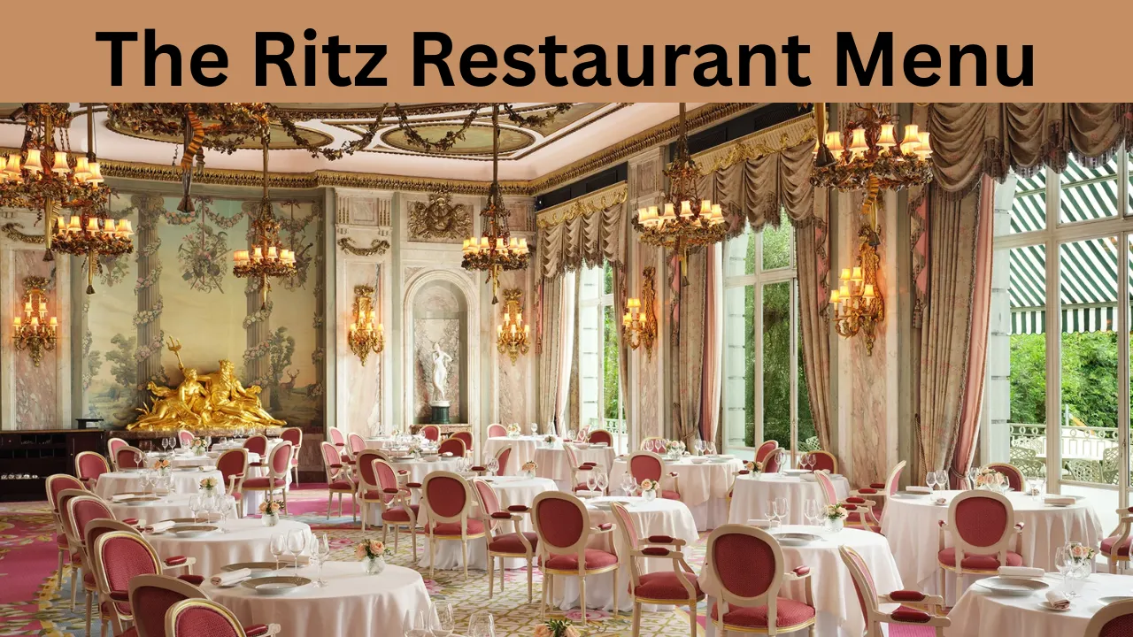 The Ritz Restaurant Menu