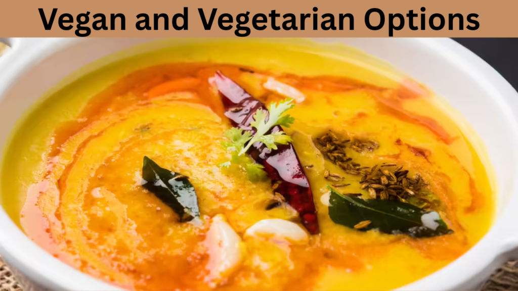 Vegan and Vegetarian Options