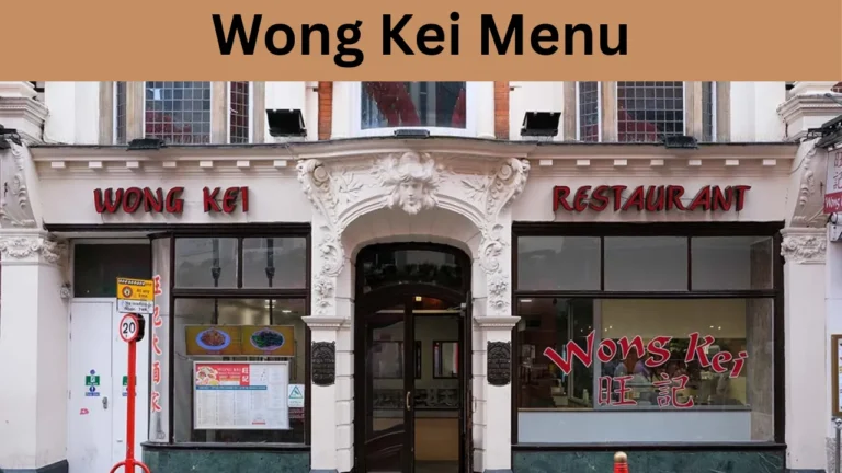 Wong Kei Menu