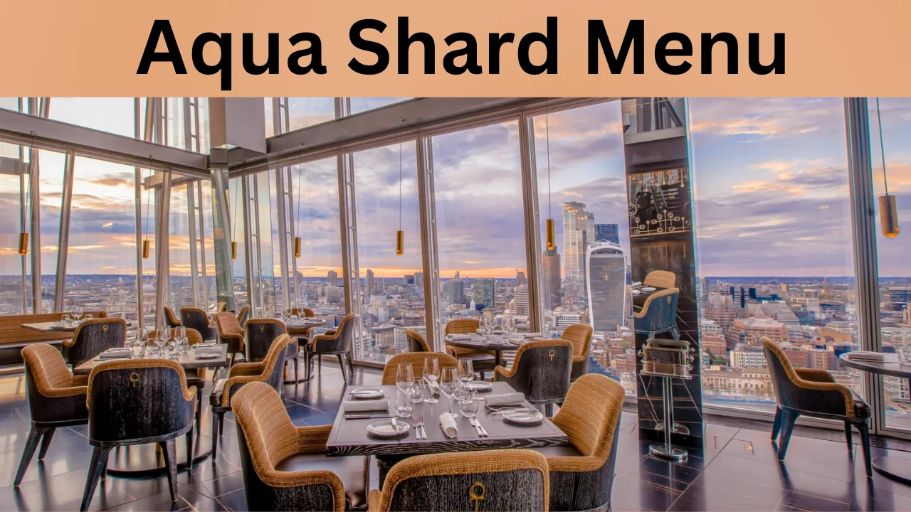 Aqua Shard Menu