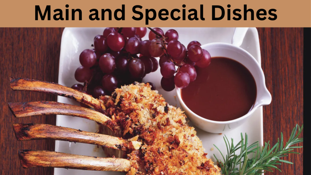 Main and Special Dishes