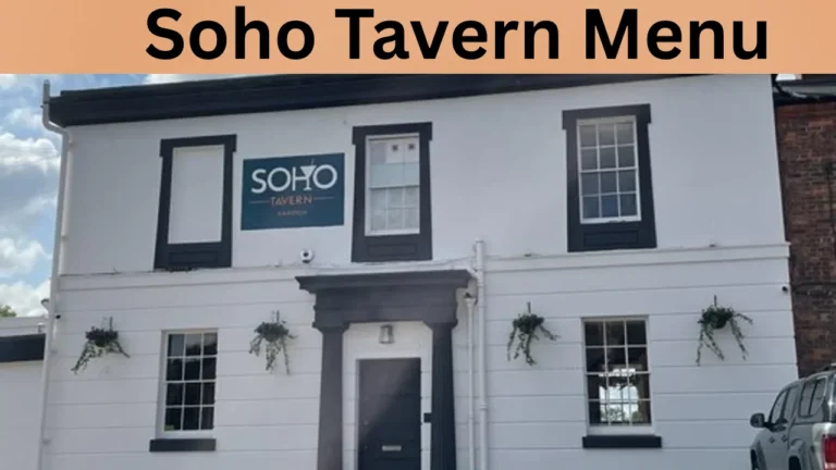 Soho Tavern Menu