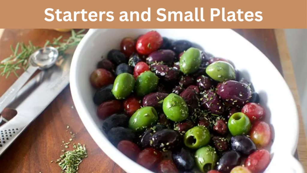 Starters and Small Plates