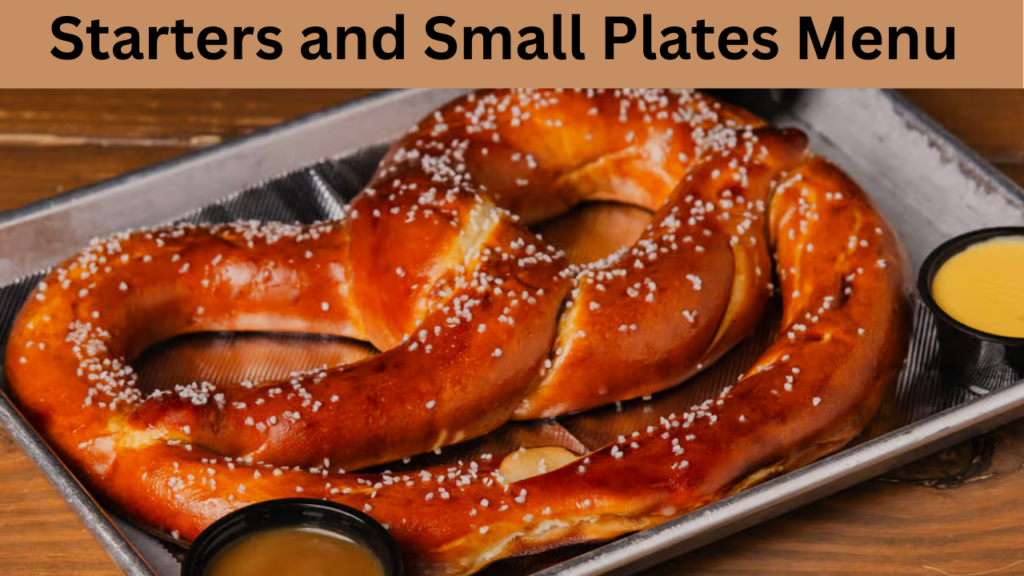 Starters and Small Plates Menu