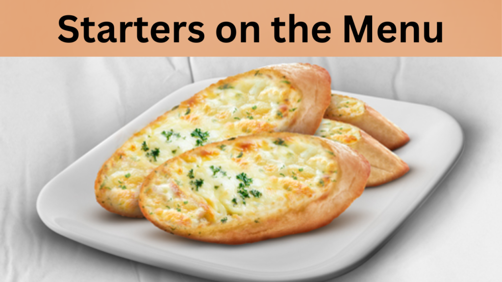 Starters on the Menu