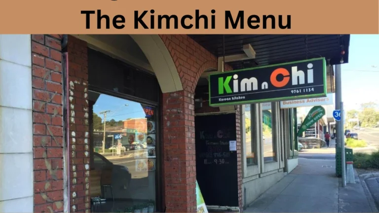 The Kimchi Menu