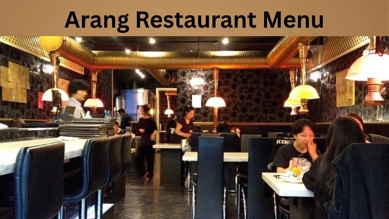 Arang Restaurant Menu