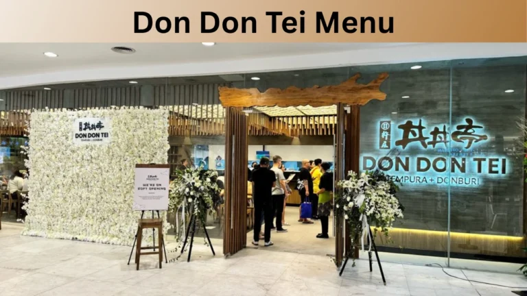 Don Don Tei Menu