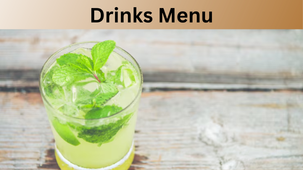 Drinks Menu