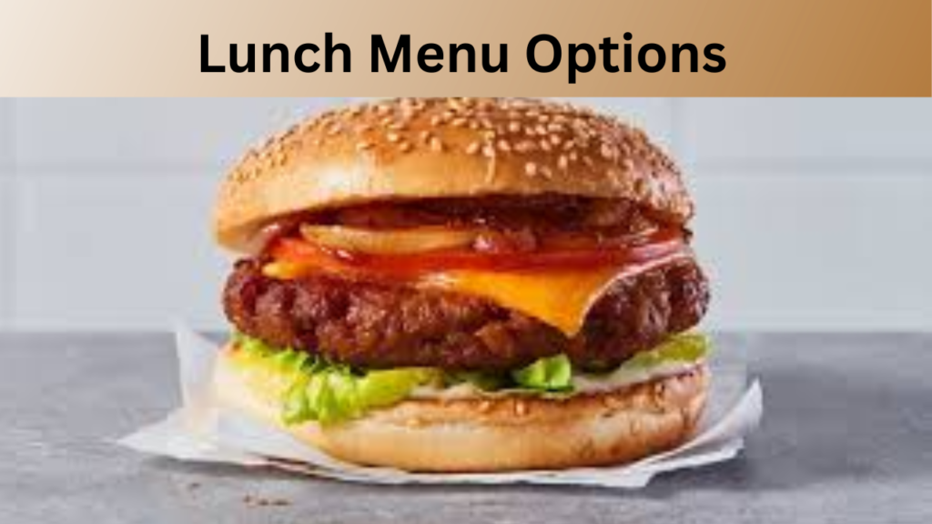 Lunch Menu Options