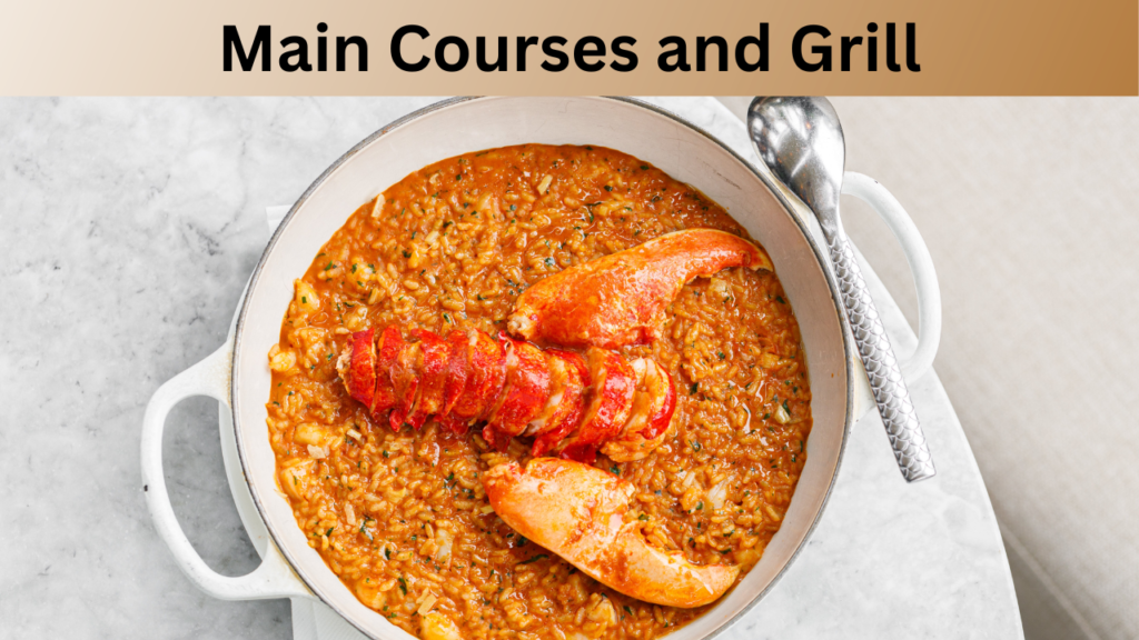 Main Courses and Grill