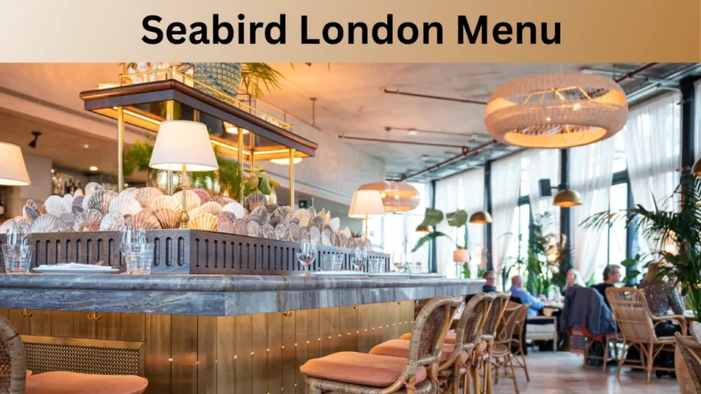 Seabird London Menu