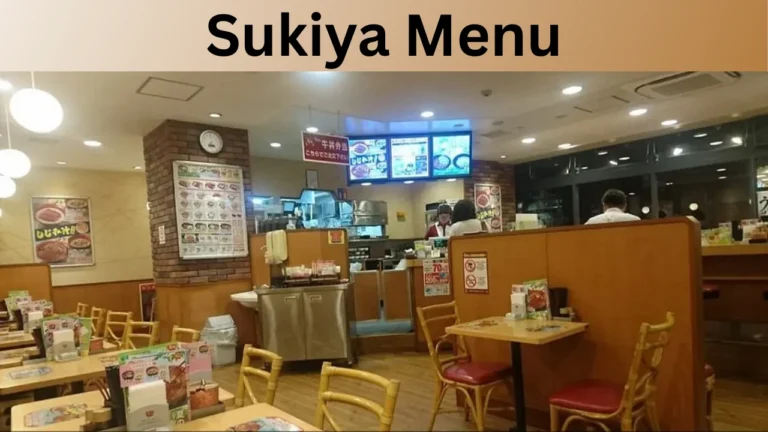 Sukiya Menu