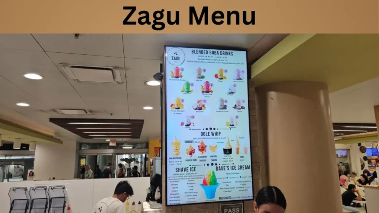 Zagu Menu