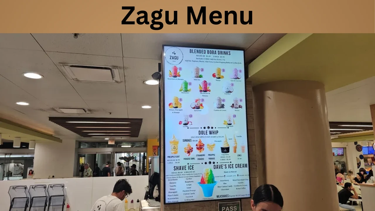 Zagu Menu