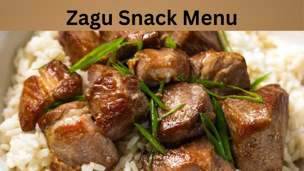 Zagu Snack Menu