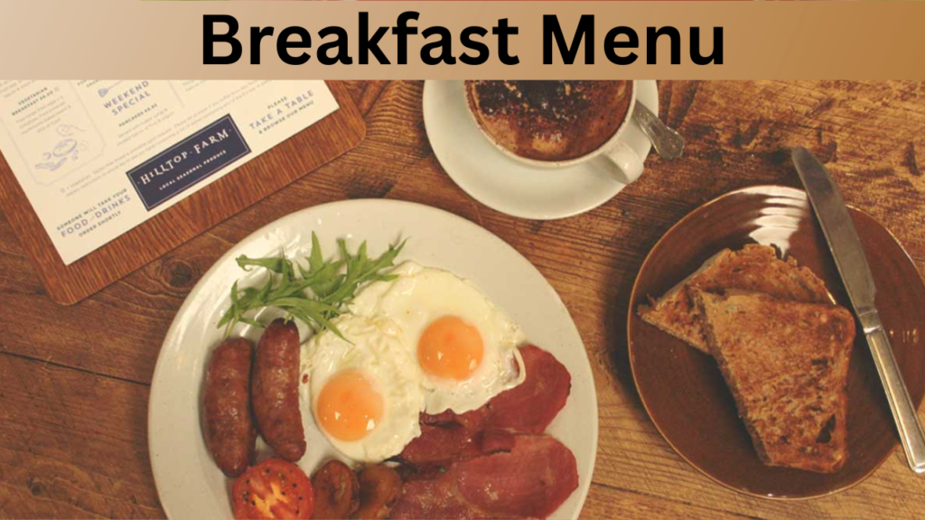 Breakfast Menu