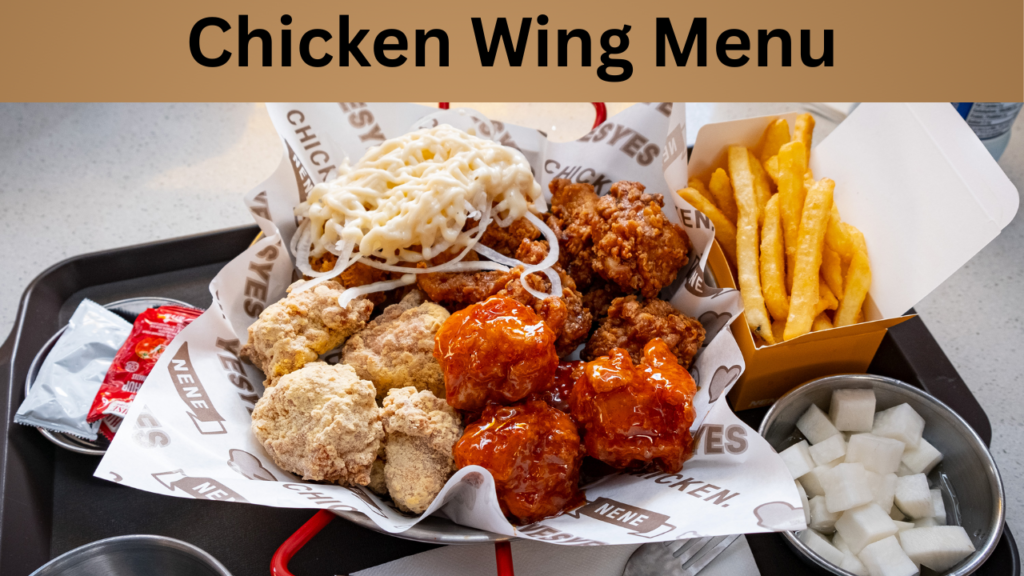 Chicken Wing Menu