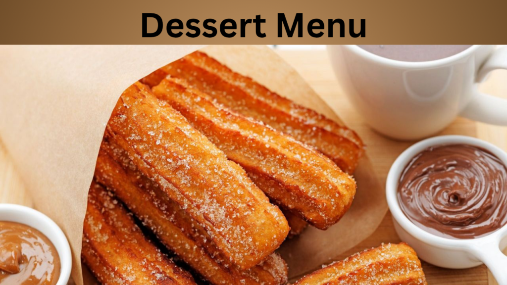 Dessert Menu