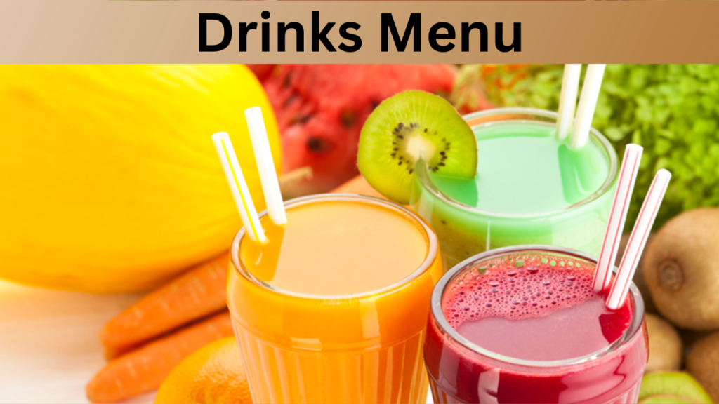 Drinks Menu
