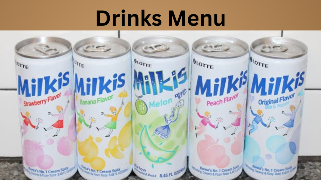 Drinks Menu