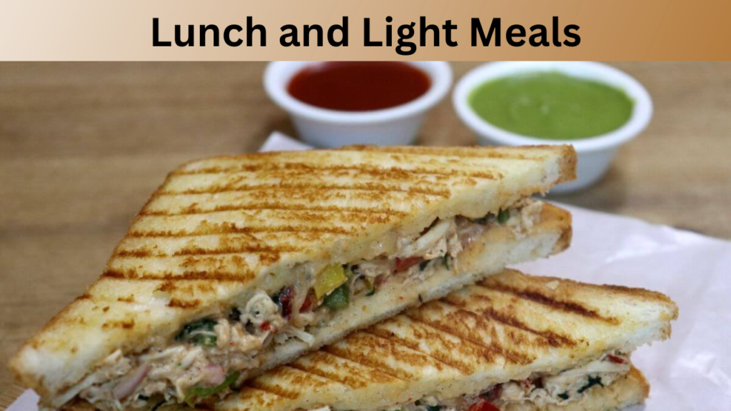 Lunch and Light Meals