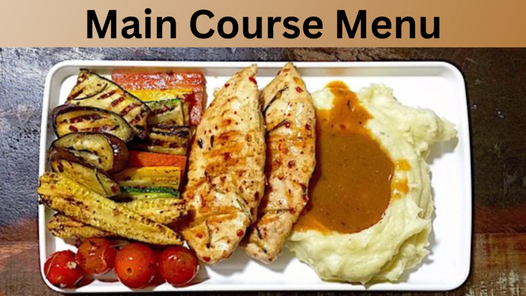 Main Course Menu