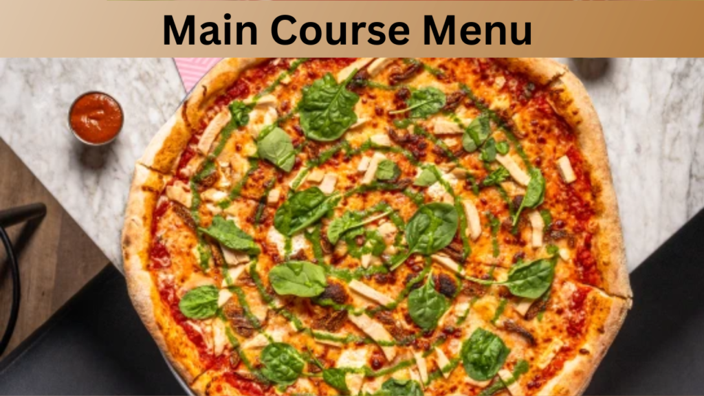 Main Course Menu