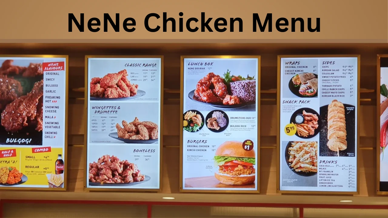 NeNe Chicken Menu