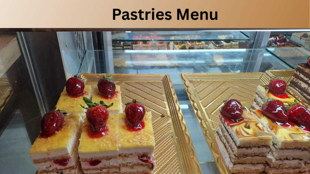 Pastries Menu 