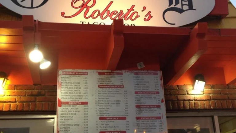Robertos Menu