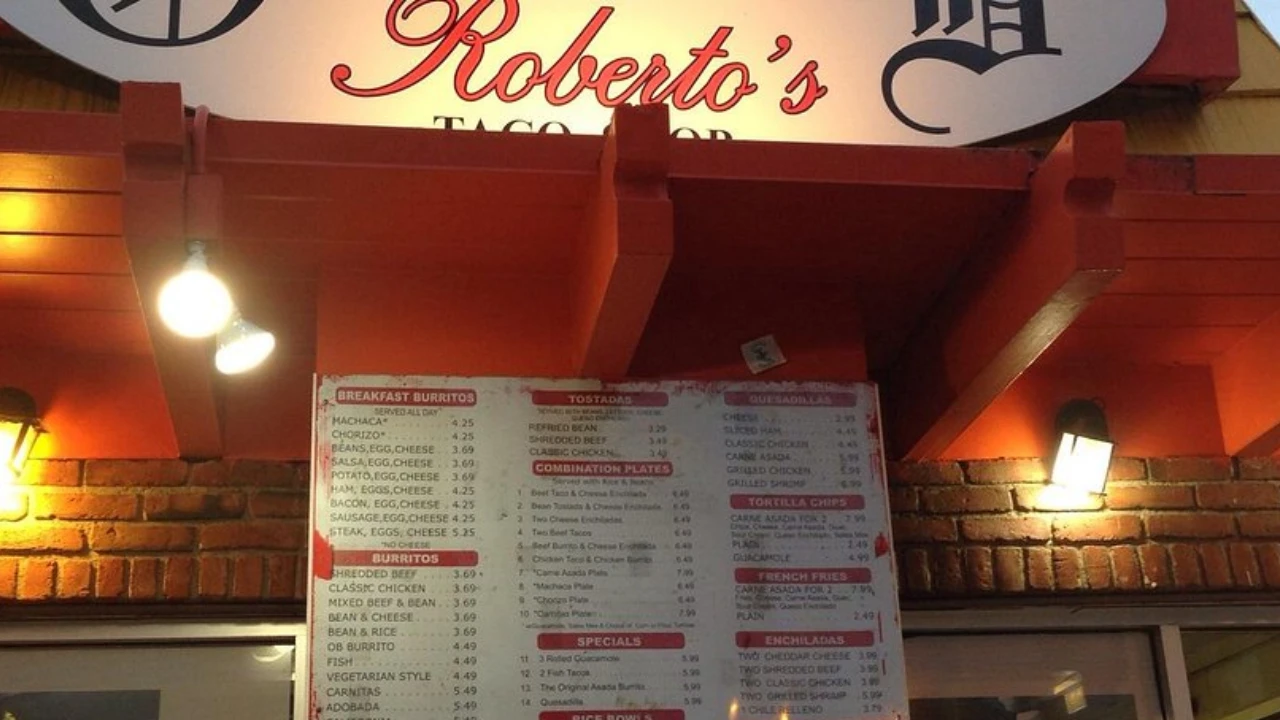Robertos Menu